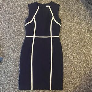 Calvin Klein Navy Blue Career Dress